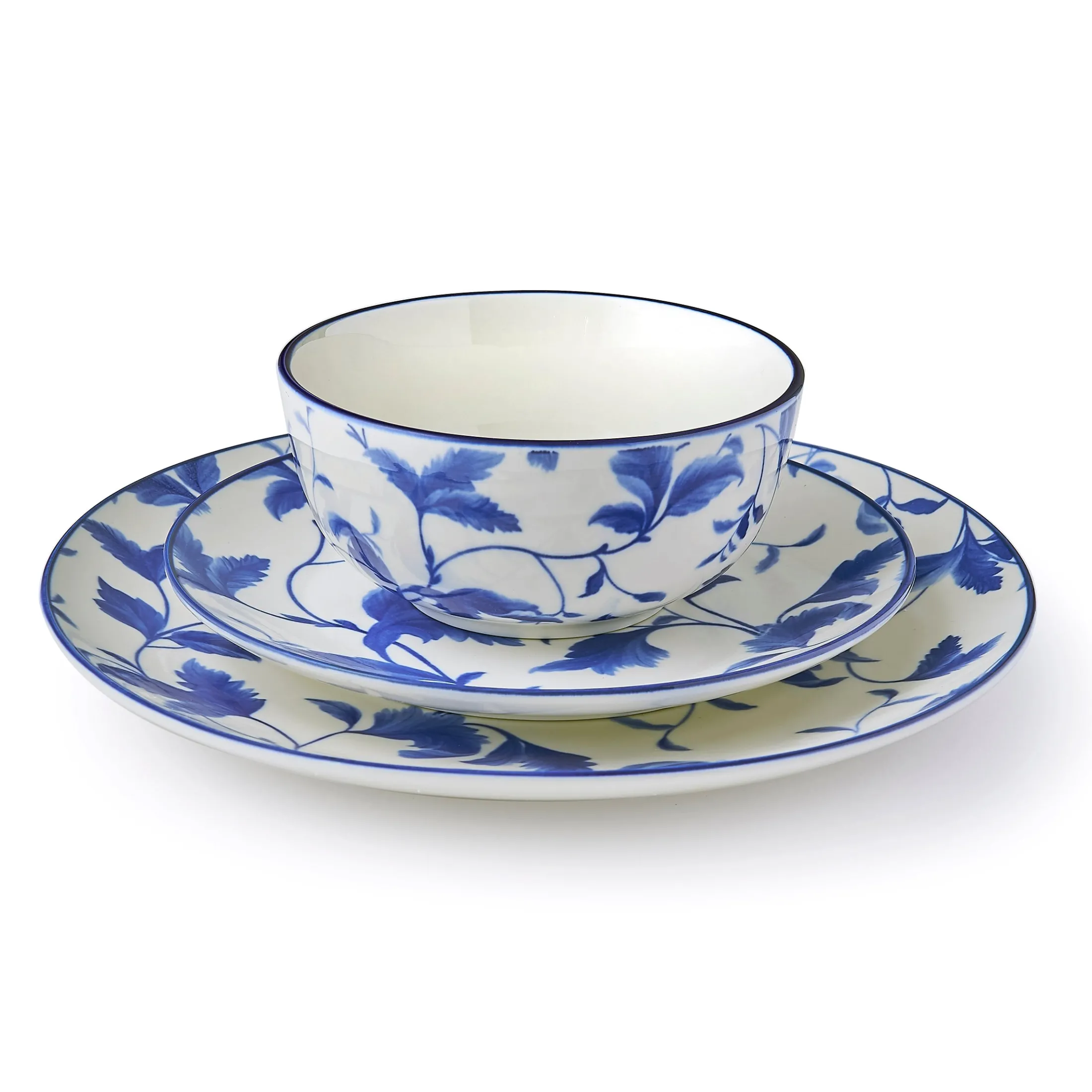 Arleigh Porcelain 12 Piece Dinnerware Set, Service For 4