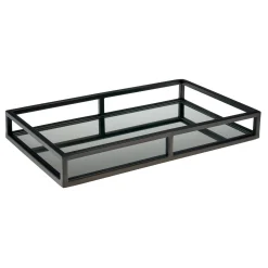 Aspen Gunmetal Mirrored Serving Tray