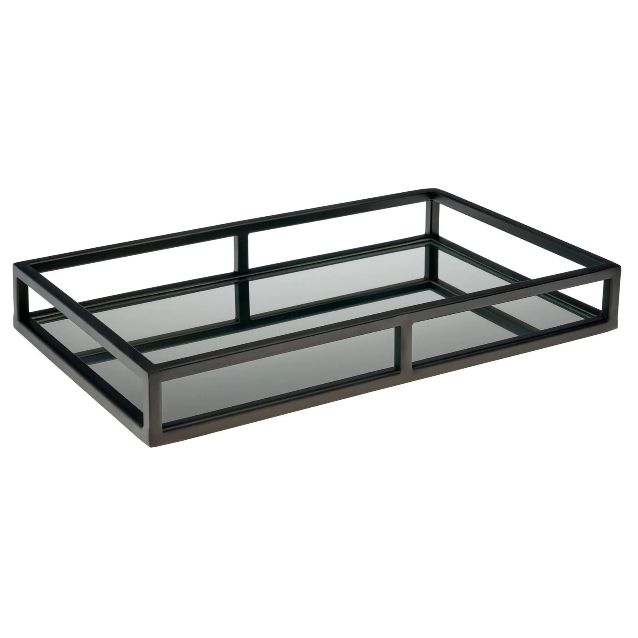 Aspen Gunmetal Mirrored Serving Tray