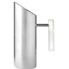 Azure Matte White Resin & Stainless Steel Pitcher