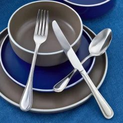 Bead Mirrored 18/0 Stainless Steel 20 Piece Flatware Set, Service For 4
