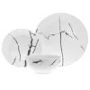 Boulon Black Porcelain 12 Piece Dinnerware Set, Service For 4
