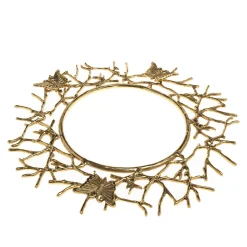 Butterfly Gold Charger Plate
