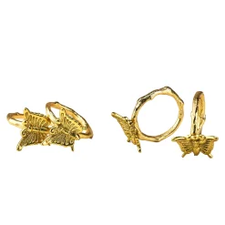 Butterfly Napkin Ring Set