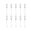 Chisel Matte 18/0 Stainless Steel Dinner Fork, Set of 10