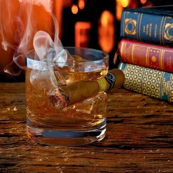 Cigar Double Old Fashion Glass