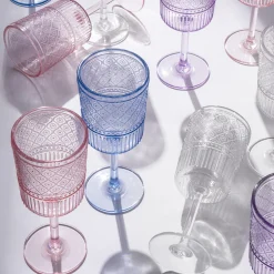 Claro Acrylic Clear Goblet, Set of 4