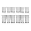 Claro Acrylic Highball & Double Old Fashion, Set of 12