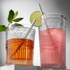Claro Acrylic Highball & Double Old Fashion, Set of 12