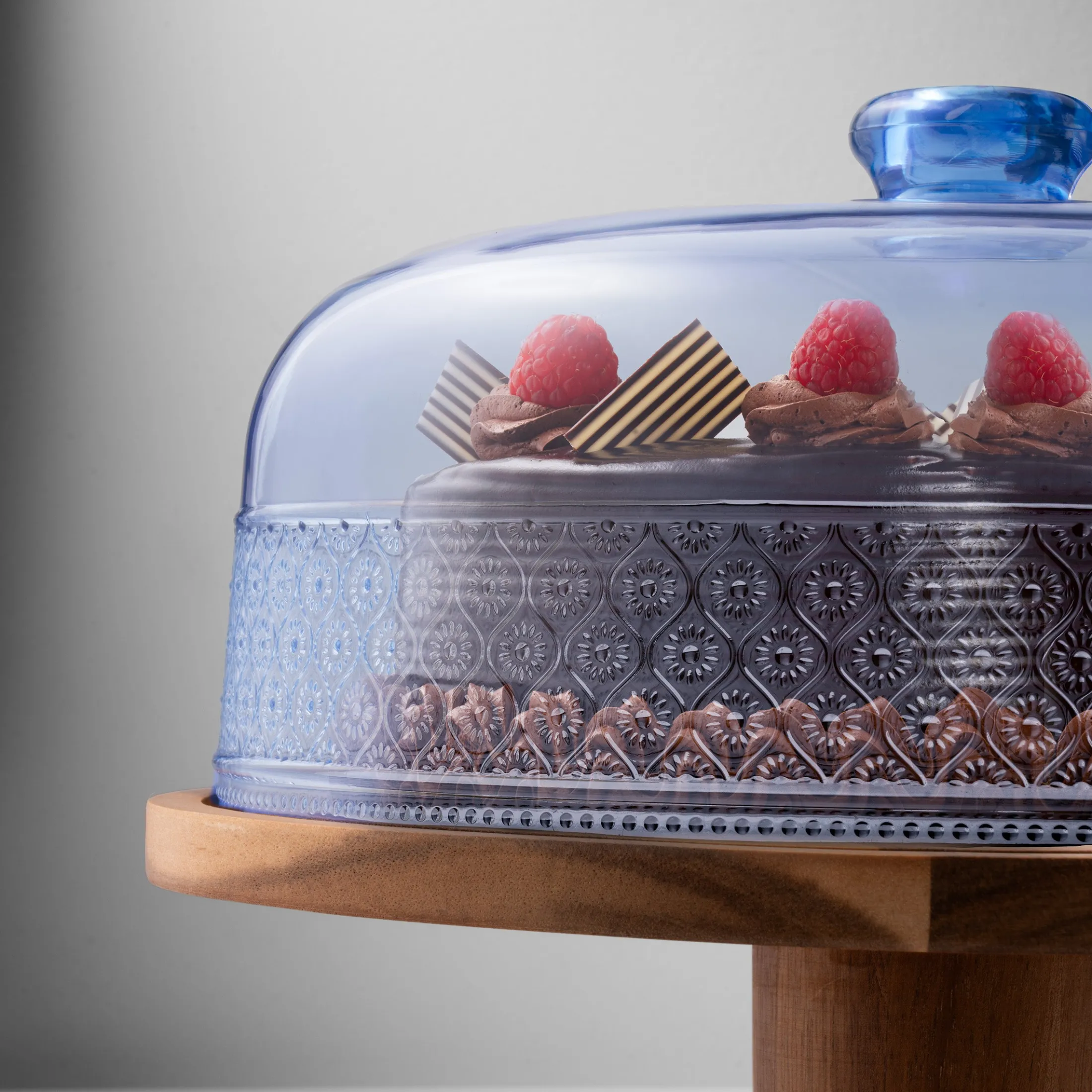 Claro Blue Acrylic Cake Dome