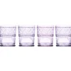 Claro Lavender Double Old Fashion, Set of 4