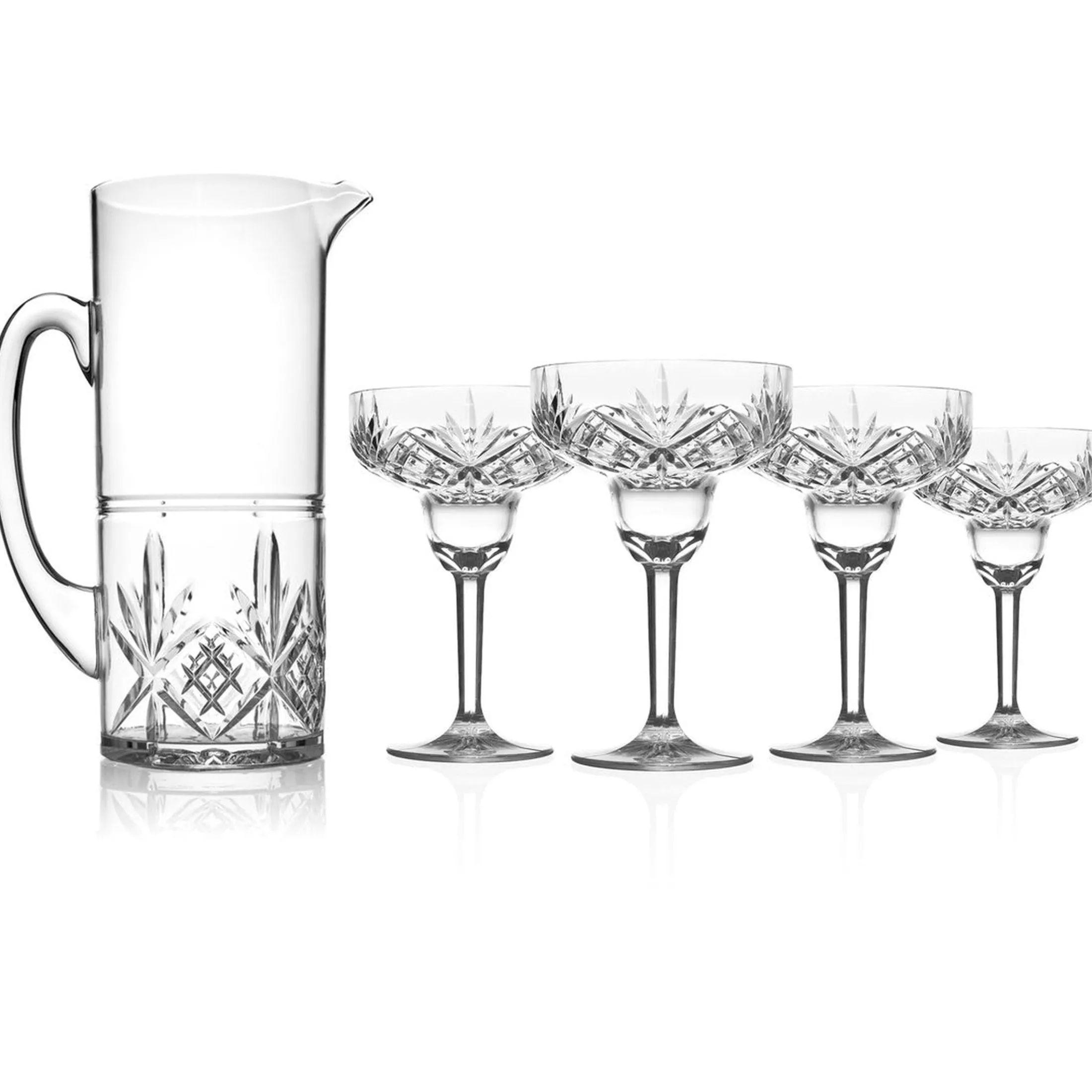 Dublin Acrylic 5 Piece Margarita & Pitcher Set