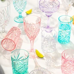 Dublin Acrylic Blush Goblet, Set of 4
