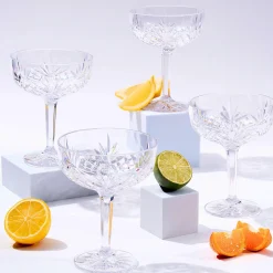 Dublin Acrylic Champagne Coupe, Set of 4