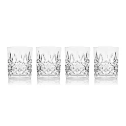 Dublin Acrylic Clear Double Old Fashion, Set of 4