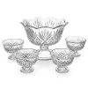 Dublin Crystal 5 Piece Dessert Set