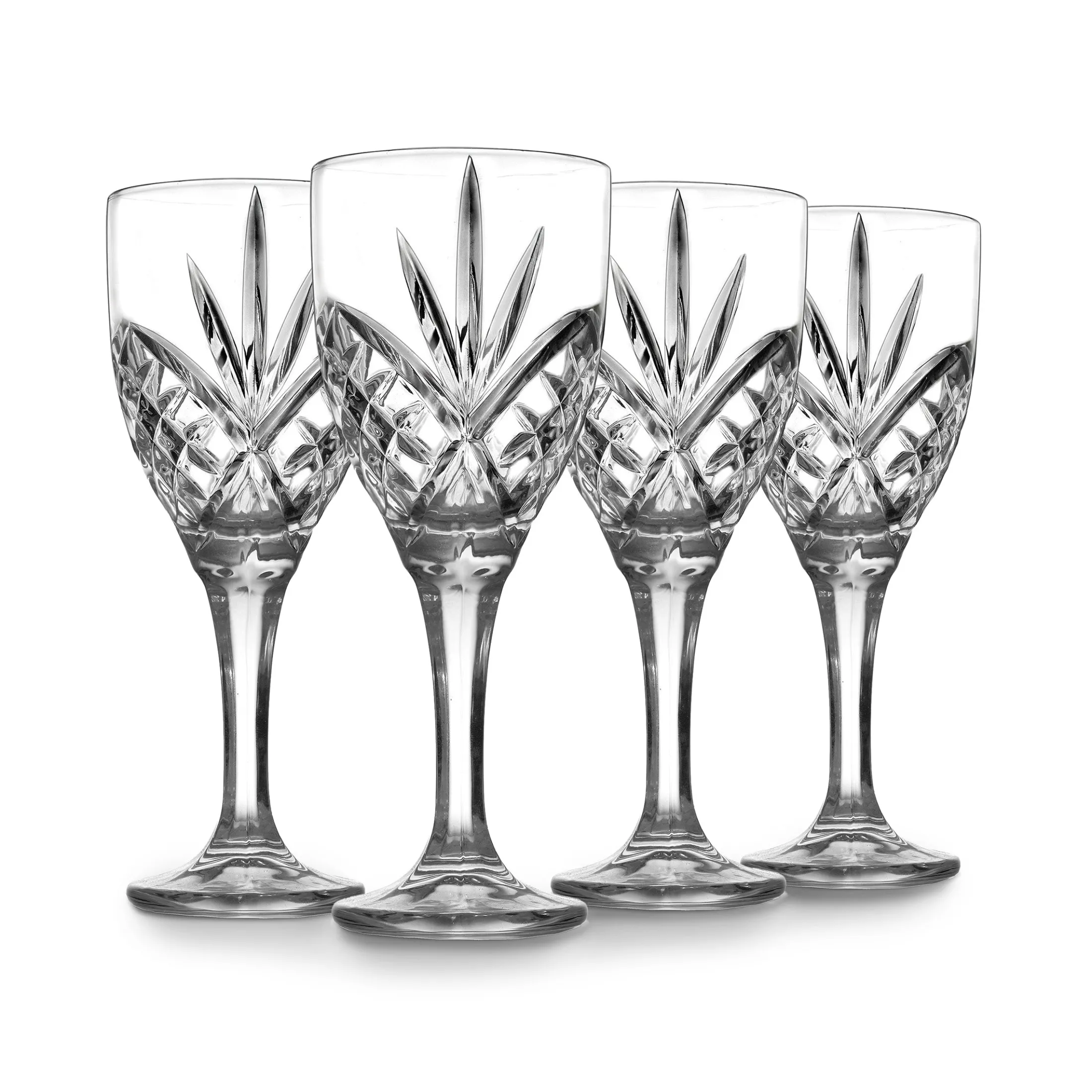Dublin Crystal 12 Piece Double Old Fashion, Goblet, & Highball Glassware Set