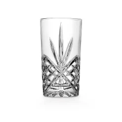 Dublin Crystal 12 Piece Double Old Fashion, Goblet, & Highball Glassware Set