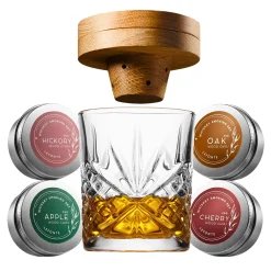 Dublin Crystal 9 Piece Whiskey Smoker Set