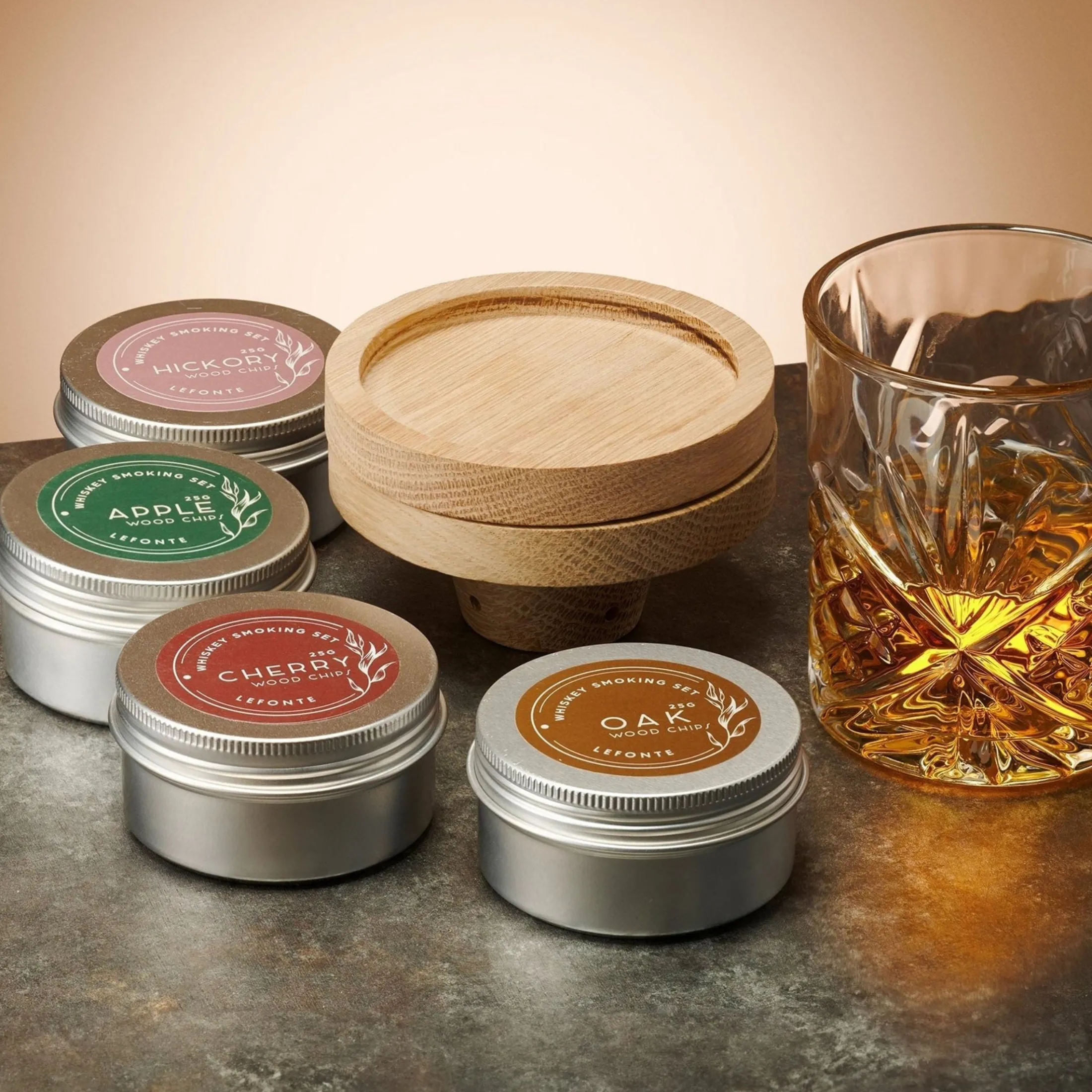 Dublin Crystal 9 Piece Whiskey Smoker Set