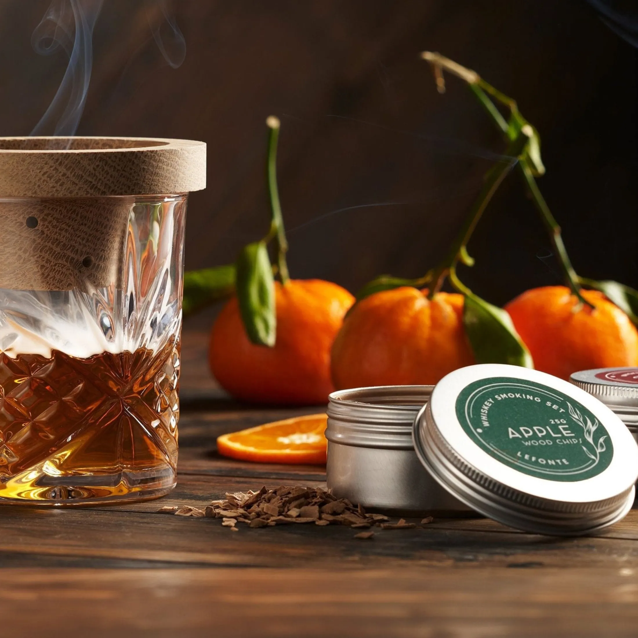 Dublin Crystal 9 Piece Whiskey Smoker Set