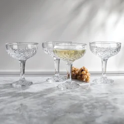Dublin Crystal Champagne Coupe, Set of 12