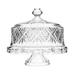 Dublin Crystal Footed Cake Dome