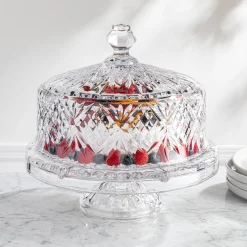 Dublin Crystal Footed Cake Dome