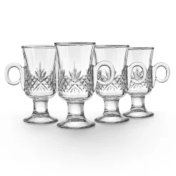 Dublin Crystal Irish Coffee Mug, Set of 4