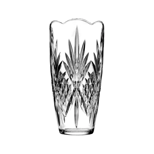Dublin Crystal Large Scalloped Vase