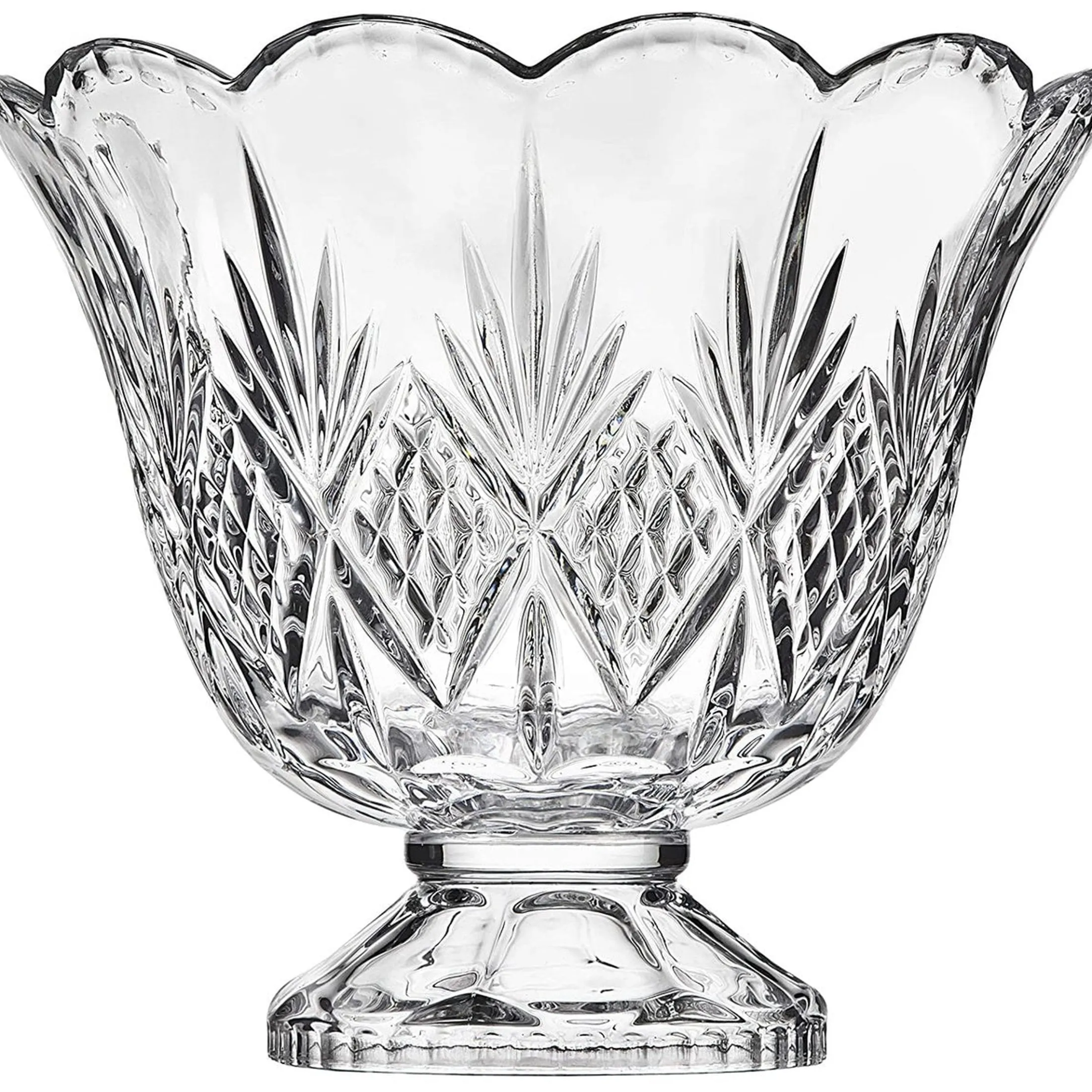 Dublin Crystal Scalloped 10 Piece Punch Set