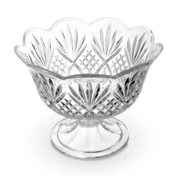 Dublin Crystal Scalloped Footed Trifle Bowl