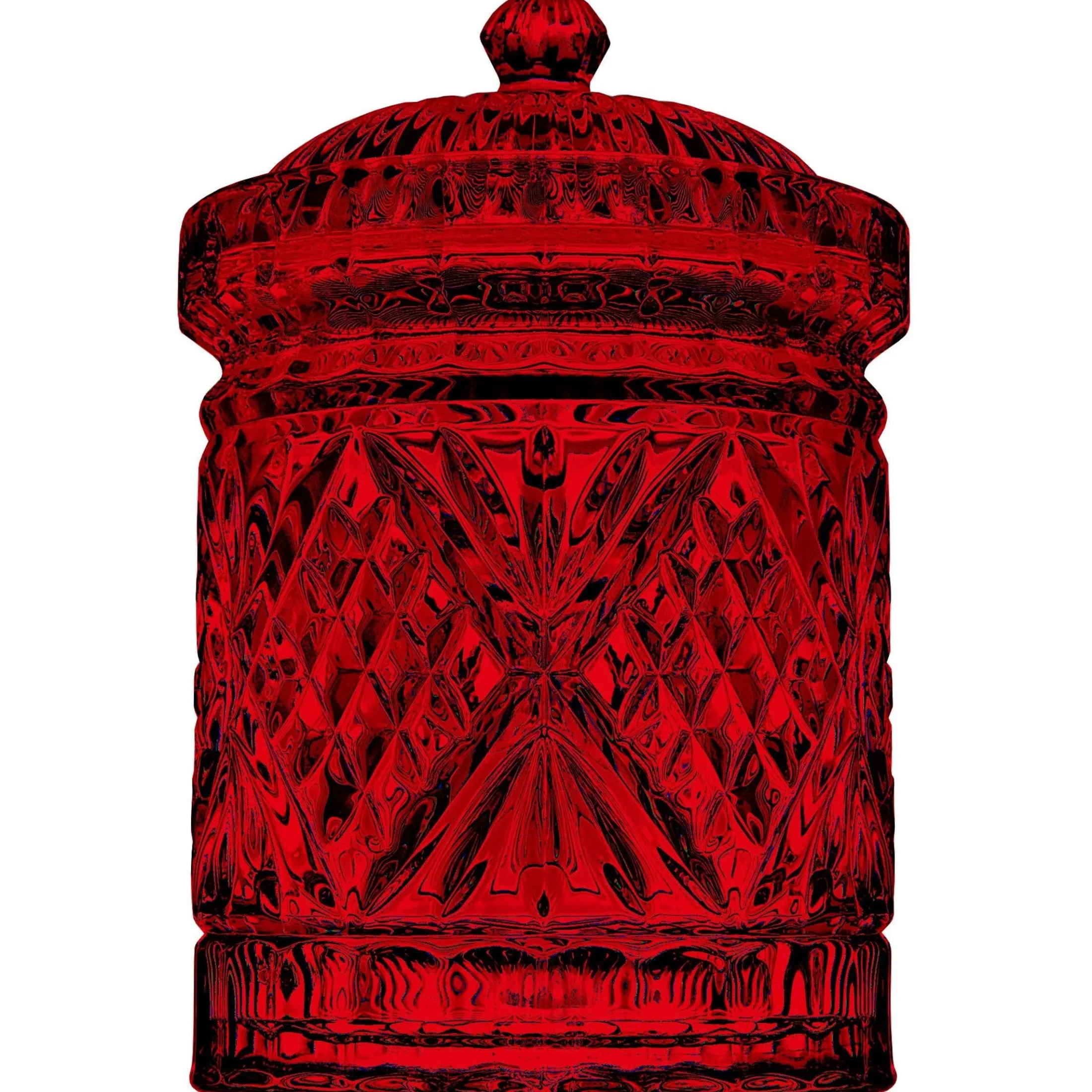 Dublin Red Crystal Kitchen Canister