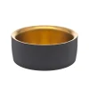 Encalmo Textured Black & Gold Wine Coaster Set