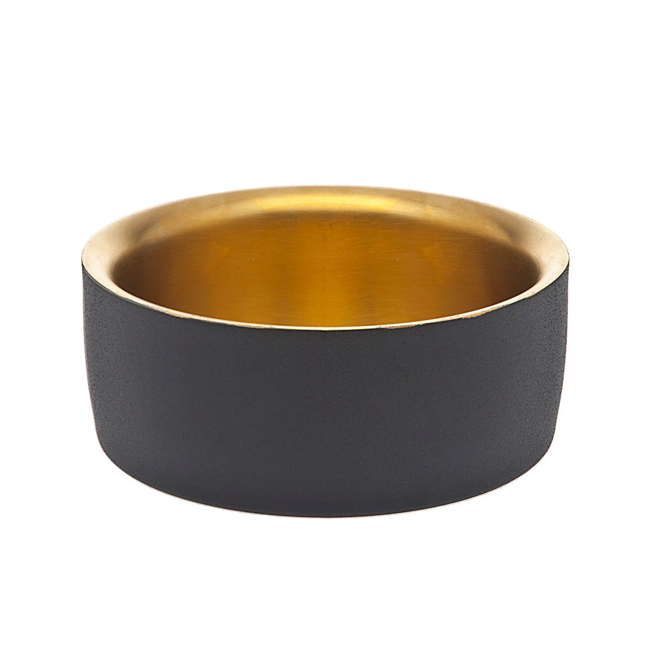 Encalmo Textured Black & Gold Wine Coaster Set