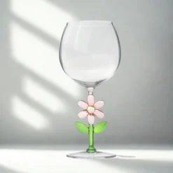 Flower Acrylic Wine Glass