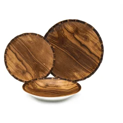 Foret Porcelain 12 Piece Dinnerware Set, Service for 4