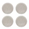 Geometric Melamine Salad Plate, Set of 4