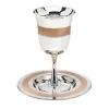 Gold Stripe Kiddush Set