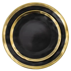 Golden Onyx 4 Piece Dinner Set, Service For 1