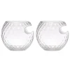 Golf Ball Cigar Double Old Fashion, Set of 2
