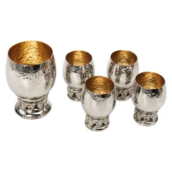 Grape Hammered Kiddush Cup