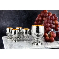 Grape Hammered Kiddush Cup
