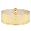 Hammered Gold Stainless Matzah Storage