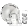 Hammered Stainless Steel 7 Piece Bar Tool Set with Double Old Fashion Set