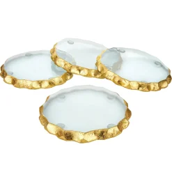 Harper Gold Edge Coaster Set