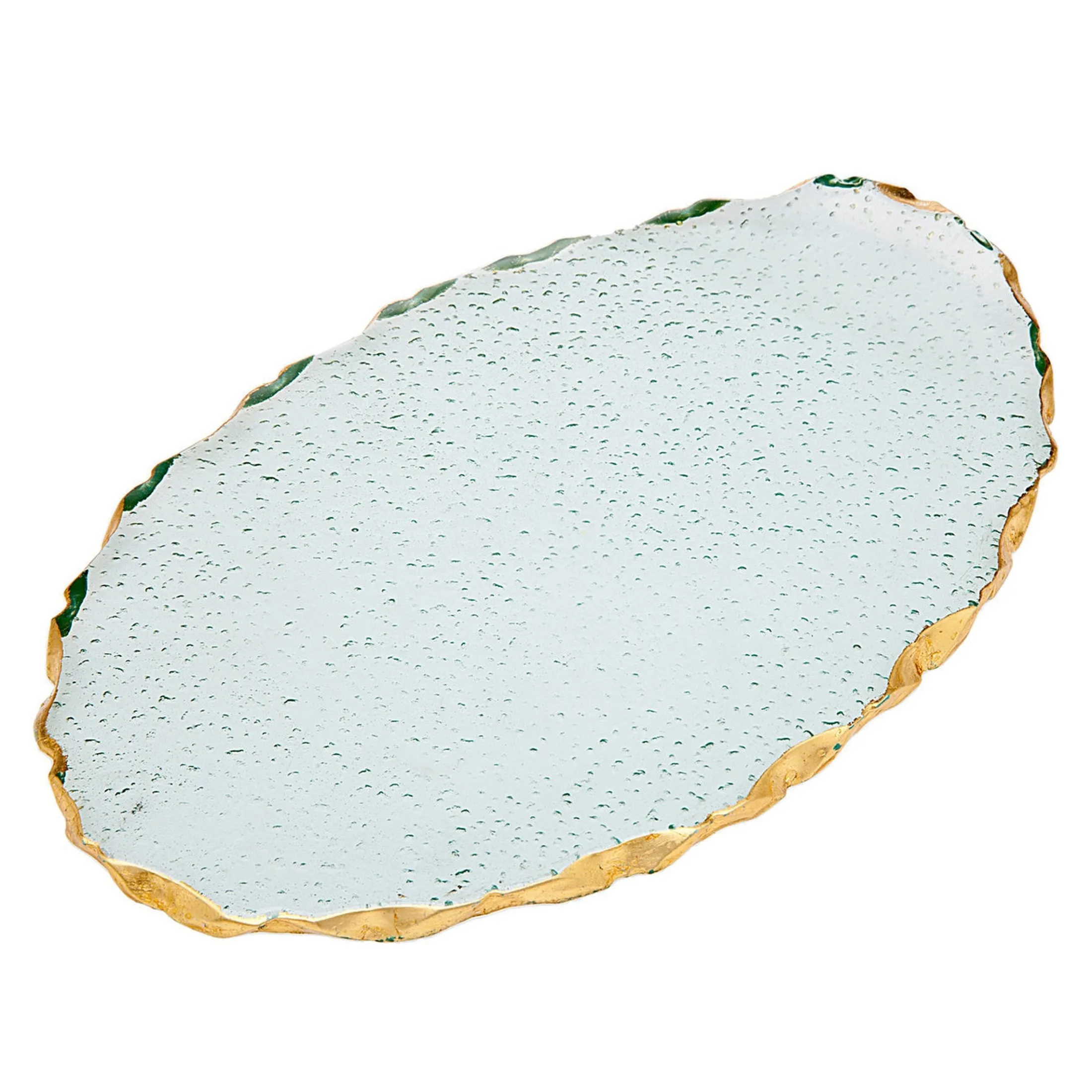 Harper Gold Edge Oval Serving Platter