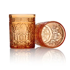 Jax Orange Spice Double Old Fashion, Set of 4