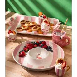 Jill Zarin Flamingo Espresso Mug, Set of 4