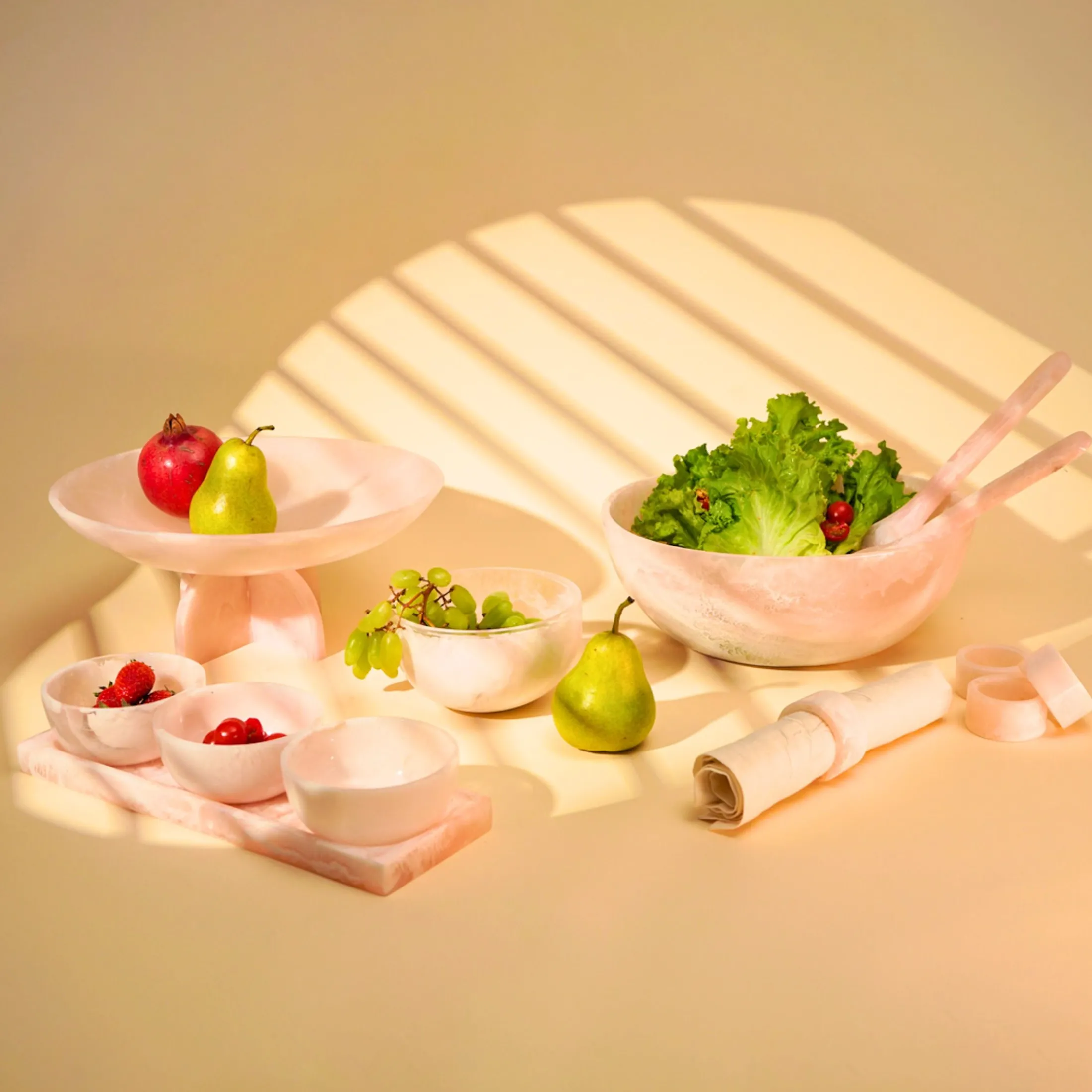 Lucente Pink Resin Snack Bowl